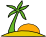 Island palm and the sun 01.png